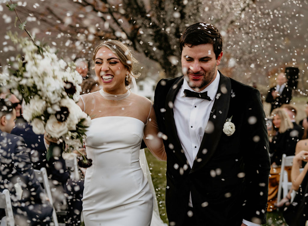 Emily and Jon’s modern romantic Catskills wedding at Stone Tavern Farm